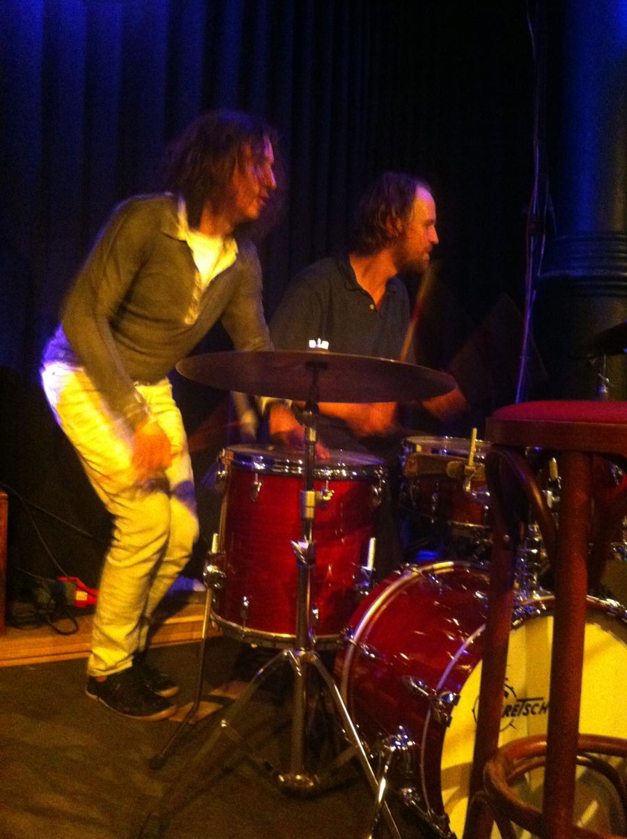 Marco Lobo sitting in during our last concert at Jazzclub Unterfahrt